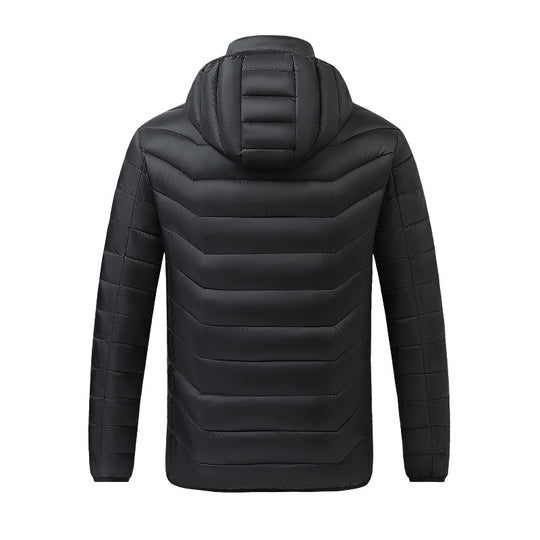 Herren Beheizte Steppjacke mit Mehrzonen-Heizsystem und Kapuze Shop Nory
