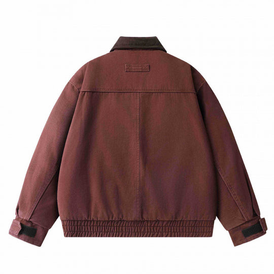Herren Oversized Canvas-Blouson mit Cordkragen, verdeckter Frontleiste und gerafftem Saum Shop Nory