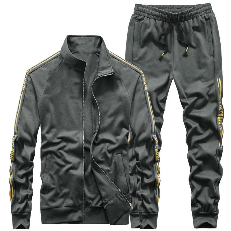 Herren Trainingsanzug‑Set mit Stehkragen und Slim‑Fit Jogginghose Shop Nory