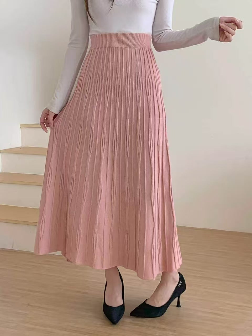 Damen Maxirock mit Plissee Shop Nory