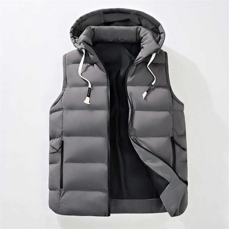 Herren Steppweste mit Kapuze, windabweisender Mikrofaserschale und leichter Thermoisolierung Shop Nory