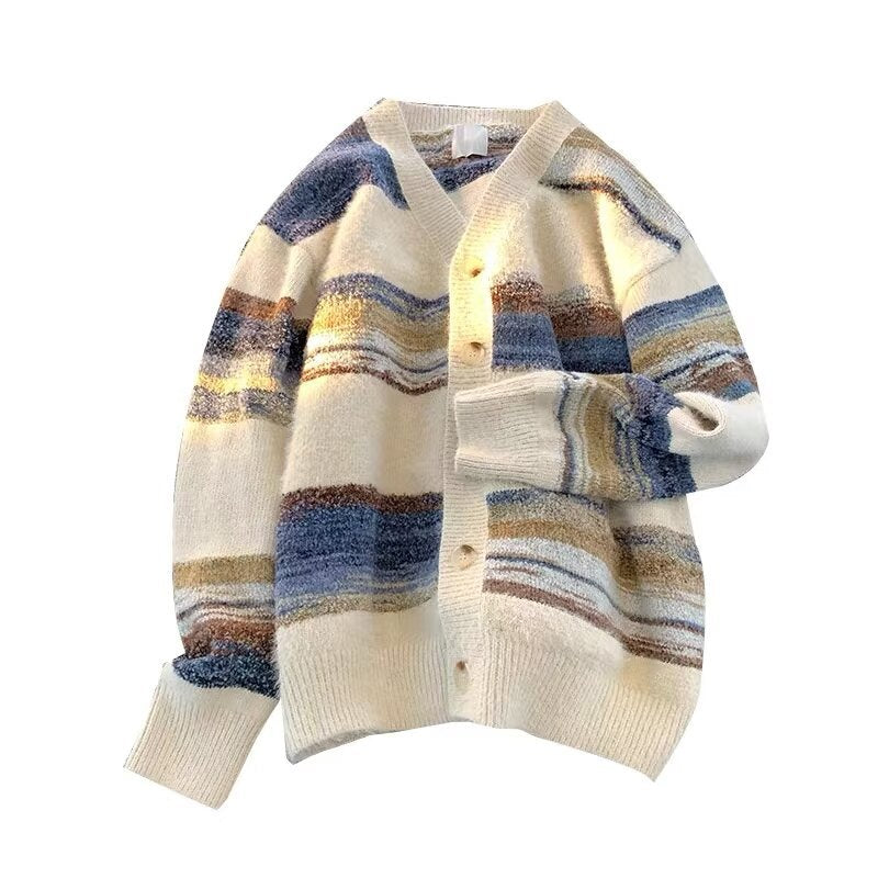Damen Kuschelige Strickjacke mit Knöpfen Shop Nory