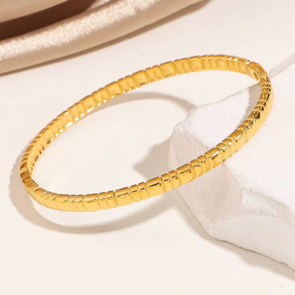 Damen Kristallverzierte Gold Armreif Bracelet Shop Nory