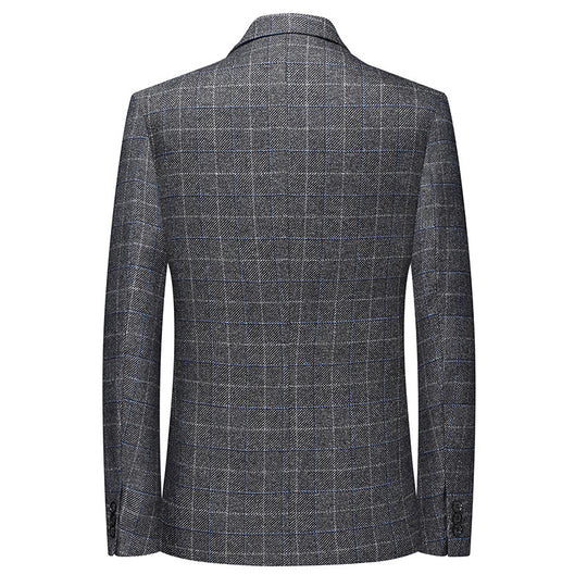 Herren Tailliertes Business-Sakko mit Glencheck und leichtem Innenfutter Shop Nory