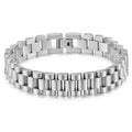Herren Edelstahlarmband mit stilvollem Kettenmuster und sicherem Verschluss Shop Nory