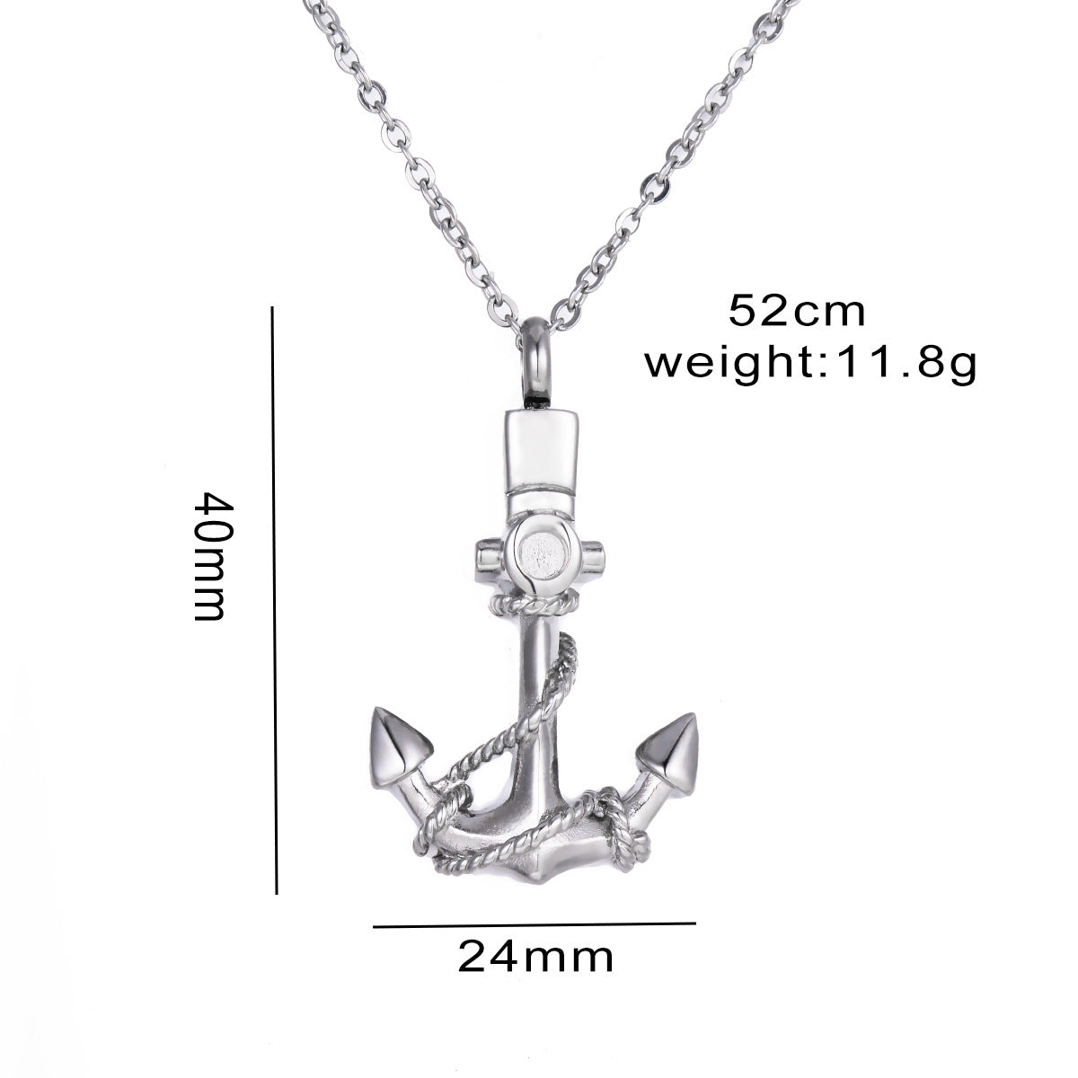 Damen Anhänger im Ankerknoten Design mit filigraner Kette Shop Nory