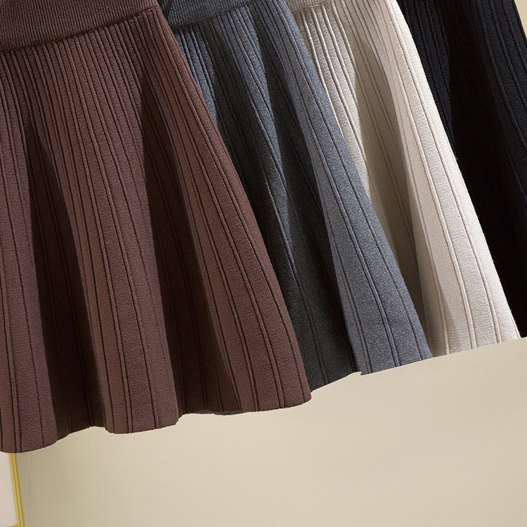 Damen Plissierter Midi-Rock mit komfortablem Gummibund Shop Nory