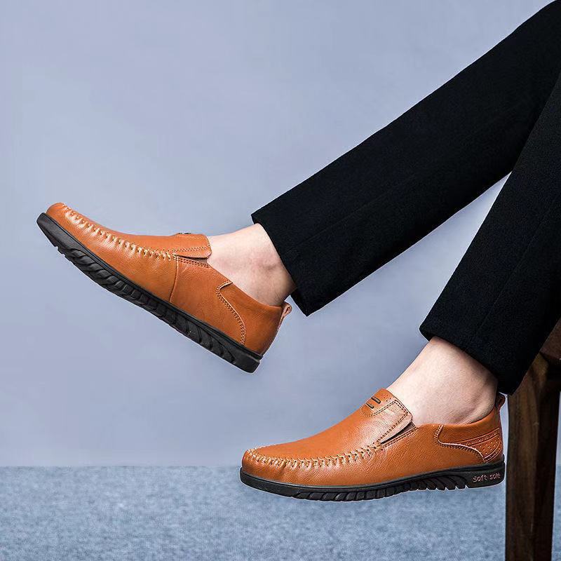 Herren Elegante und leichte Mokassins mit rutschfester Sohle Shopnory