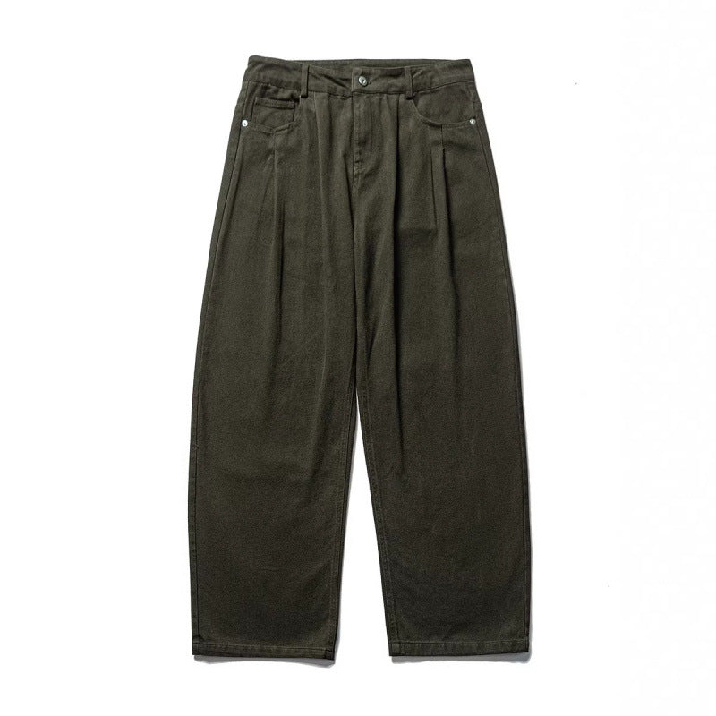 Herren Weite Bundfalten-Hose im Relaxed-Fit aus Baumwoll-Twill Shop Nory