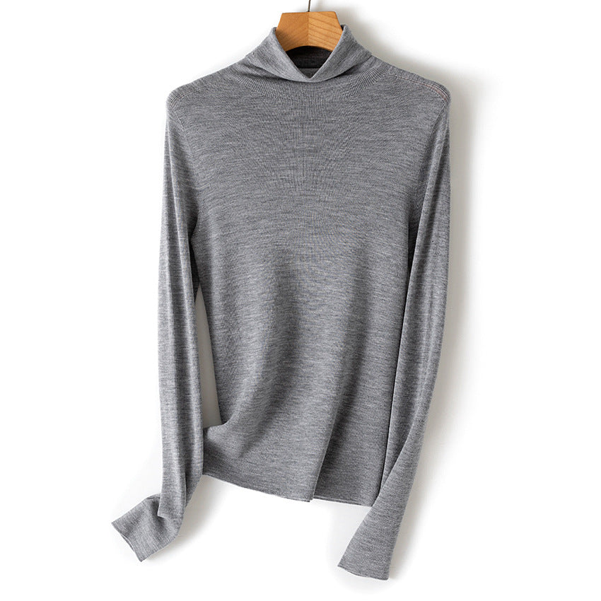 Damen Ultrafeiner Rollkragenpullover aus Feinstrick mit schmaler Silhouette Shop Nory