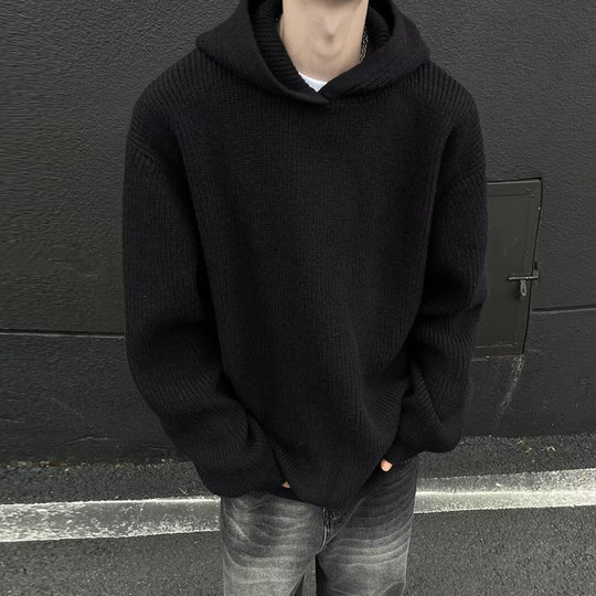 Herren Grobstrickpullover mit Hoodie Shop Nory