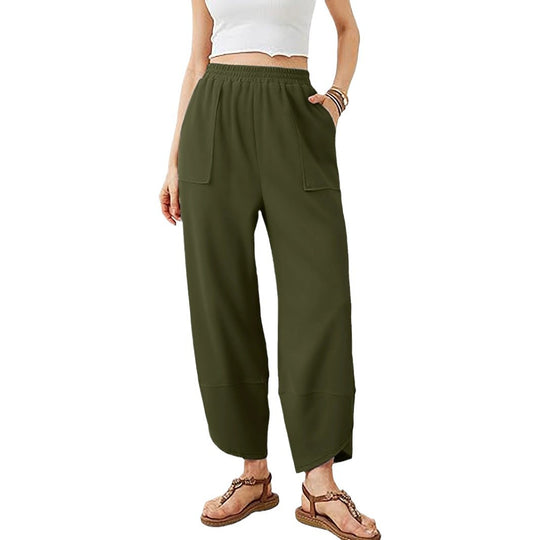 Damen Culotte-Hose mit elastischem Bund und aufgesetzten Taschen Shop Nory