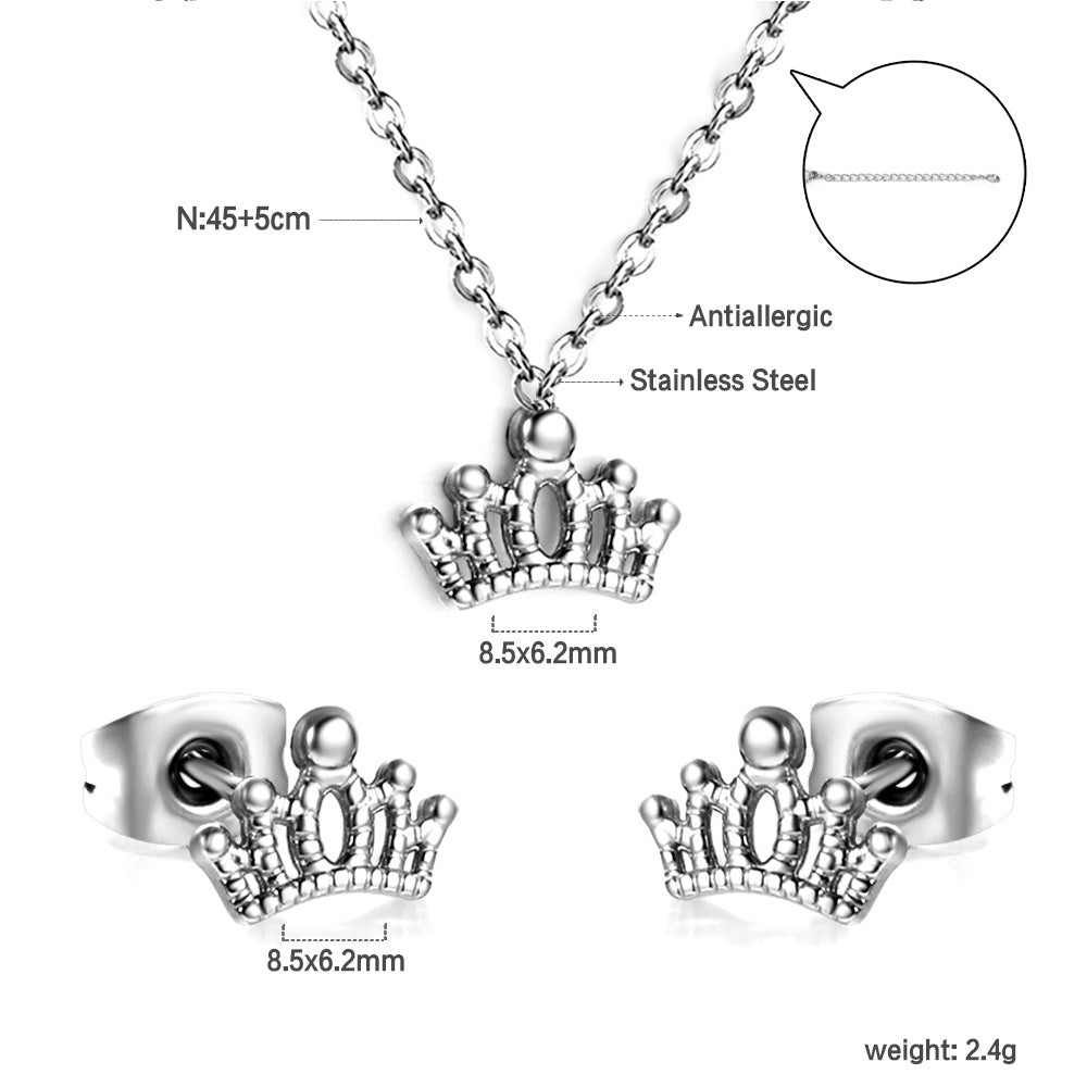 Damen Schmuckset mit bunnyförmigen Ohrsteckern und passende Halskette Shop Nory