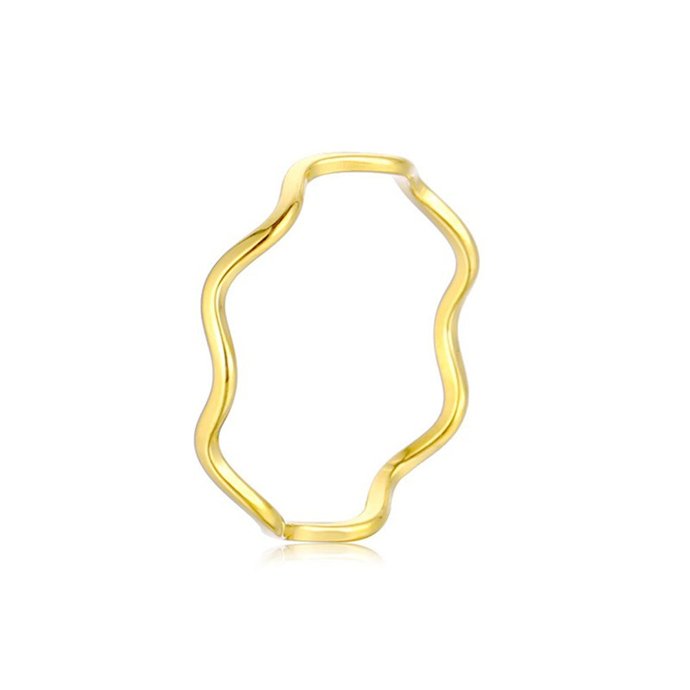 Damen Ring mit organischem, gewelltem Design Shop Nory