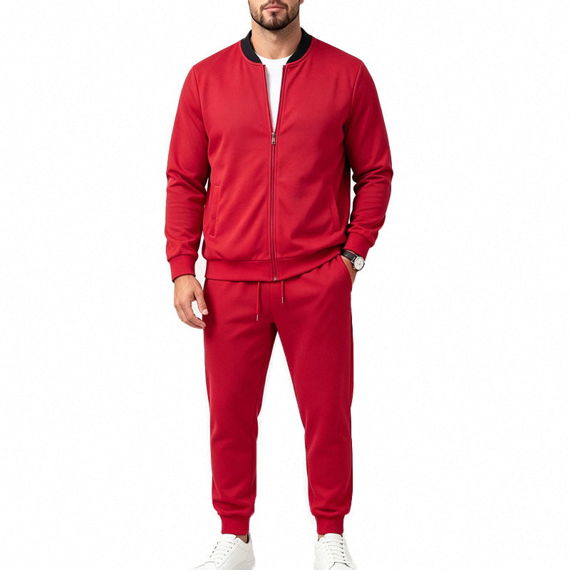 Herren Sweatset aus weichem Sweatstoff mit Bomberjacke und konisch geschnittener Jogginghose Shop Nory