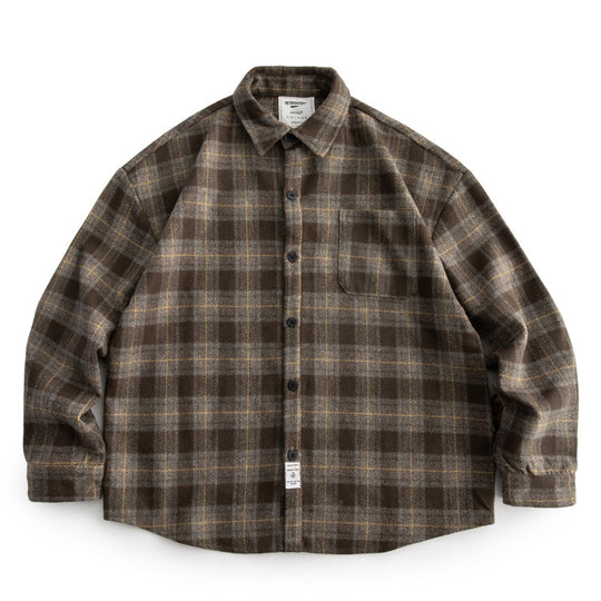 Herren Kariertes Overshirt‑Hemdjacke im Boxy‑Relaxed‑Schnitt Shop Nory