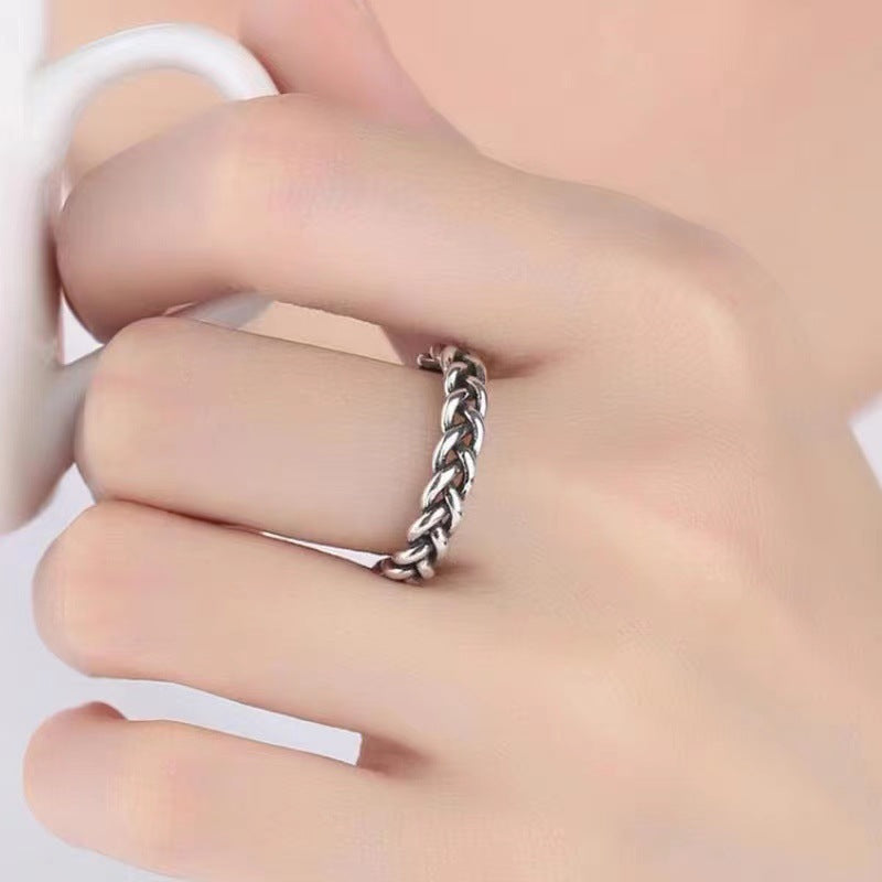Damen modischer Ring mit geflochtenem Design Shop Nory