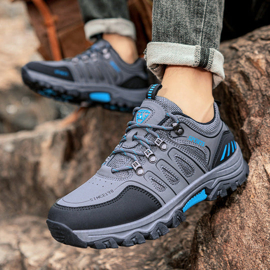 Herren Wanderschuhe mit rutschfester Profilsohle und atmungsaktivem Obermaterial