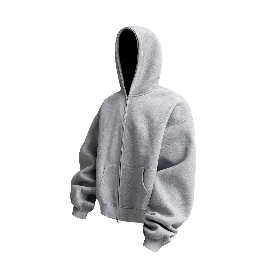 Unisex Oversized Kapuzen-Zipjacke mit Thermalfleece und Kängurutasche Shop Nory