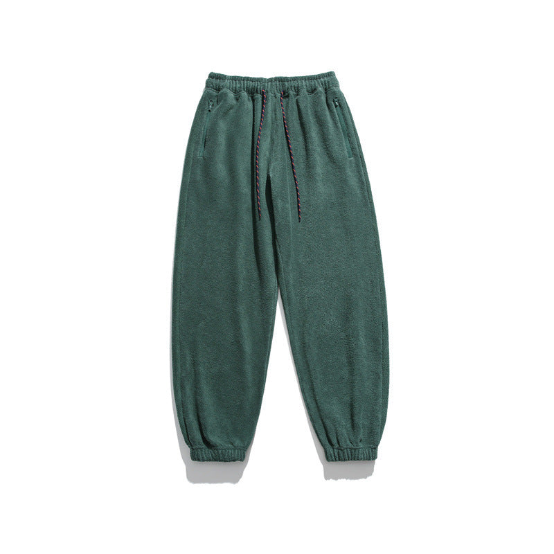 Herren Weit geschnittene Fleece-Jogginghose mit elastischen Bündchen und Eingrifftaschen Shop Nory
