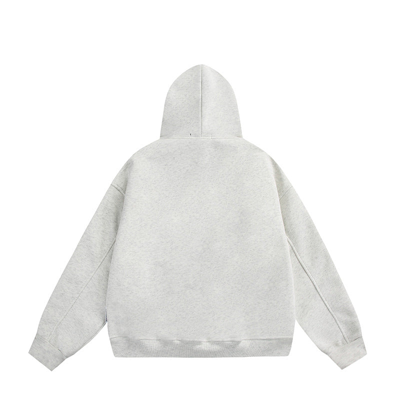 Unisex Oversize Kapuzenpullover mit Perlen‑ und Strassapplikation Shop Nory
