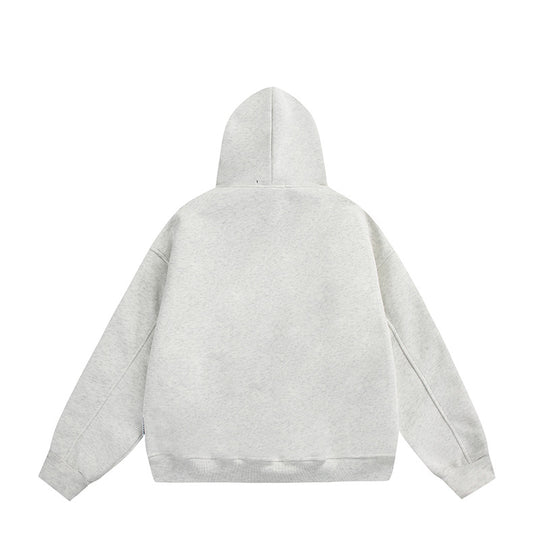 Unisex Oversize Kapuzenpullover mit Perlen‑ und Strassapplikation Shop Nory