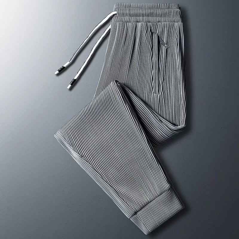 Herren Sportliche Zip-Hose mit Streifen Shop Nory