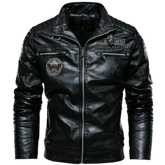 Herren Modische Bikerjacke aus Leder Shop Nory