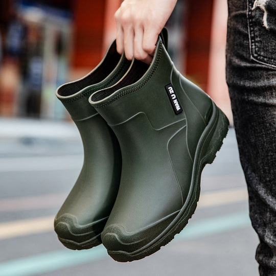 Herren Schlupf-Ankle-Gummistiefel mit stoßdämpfender Leichtsohle und griffiger Profilsohle Shop Nory
