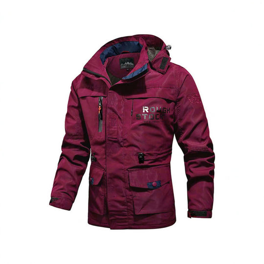 Herren Utility-Fieldparka mit Kapuze, Multifunktions-Taschen und verstellbarem Taillenzug Shop Nory