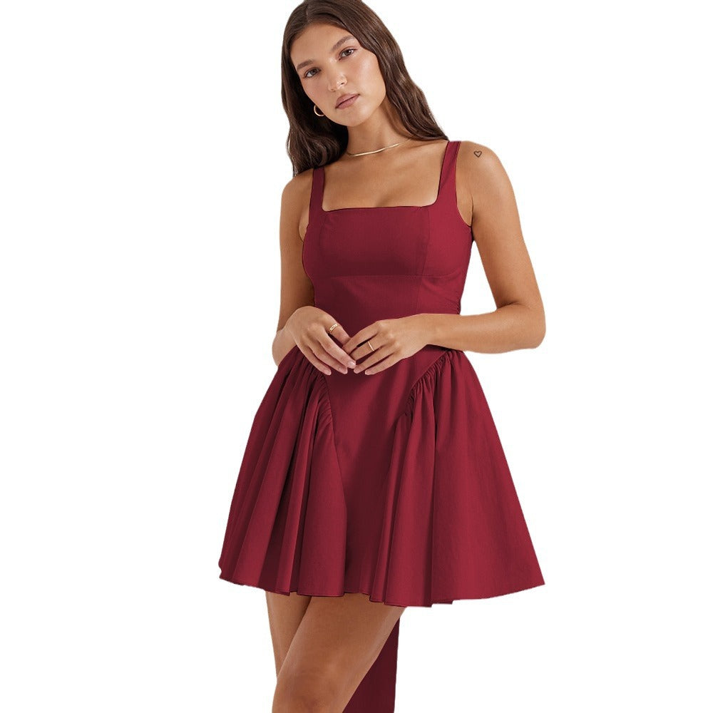 Damen Kurzkleid mit schmeichelndem Schnitt und voluminösem Rock