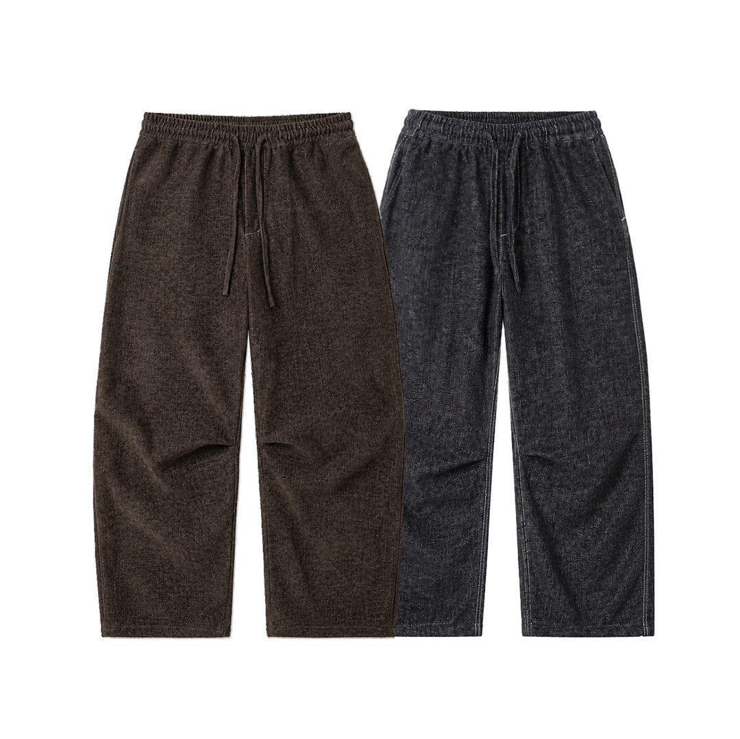 Damen Weite Relaxed-Hose aus Denim‑Optik mit elastischem Bund und Kordel Shop Nory