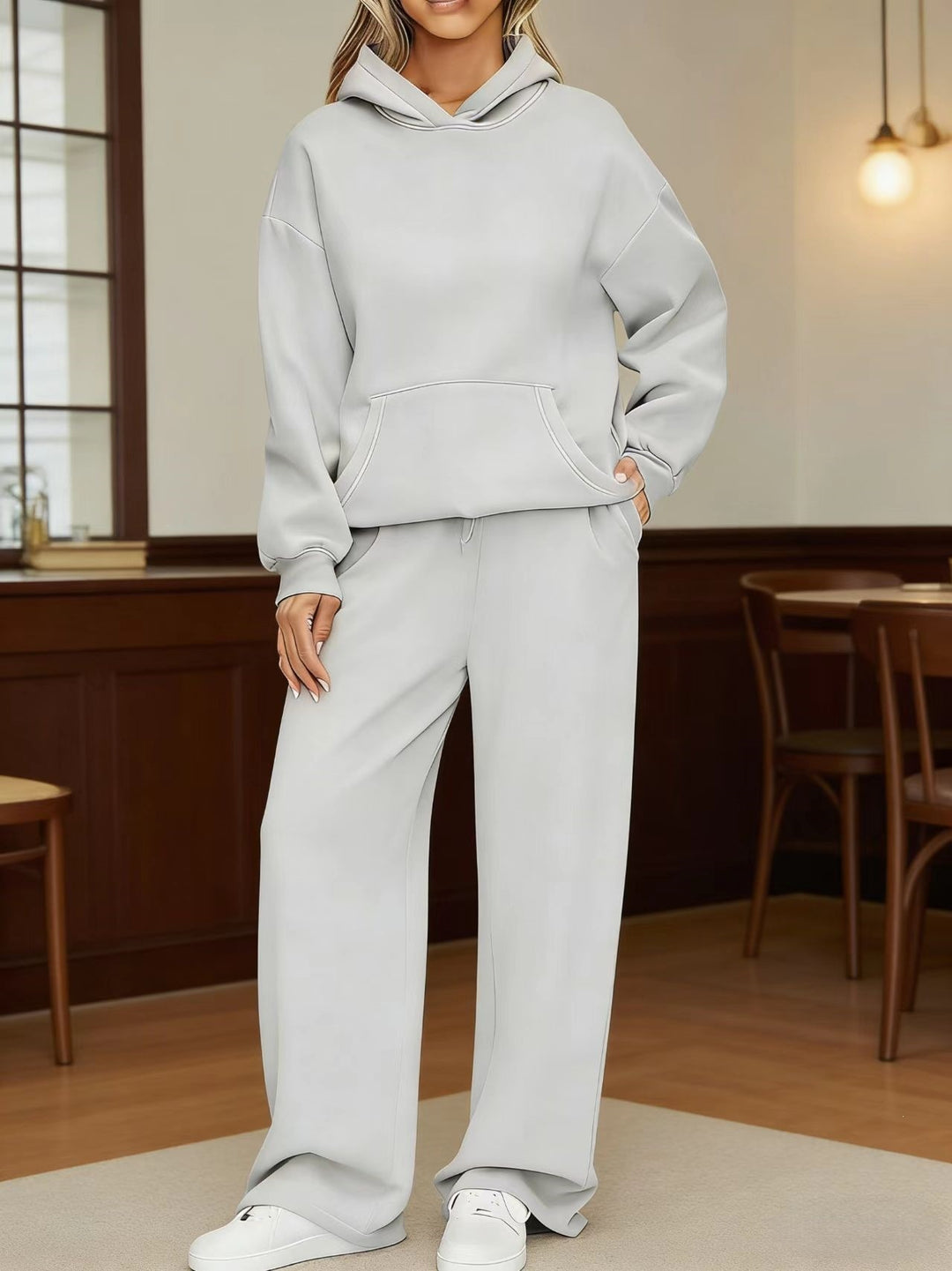 Damen nan kuscheliges Oversize Hoodie und weite Jogginghose Set Shop Nory