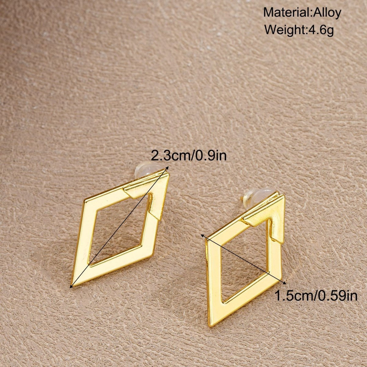 Damen moderne asymmetrische Ohrstecker mit elegantem Design Shop Nory