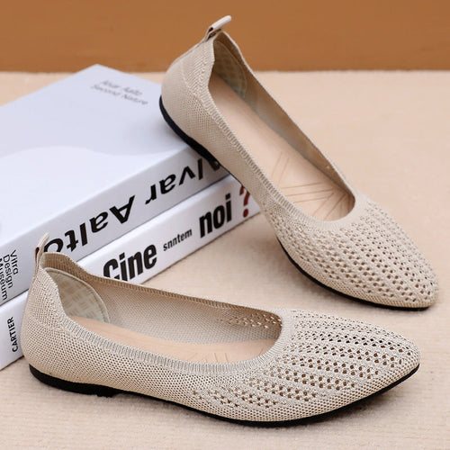 Damen Komfortable Ballerinas mit atmungsaktiver Netzstruktur und weichem Innenfutter