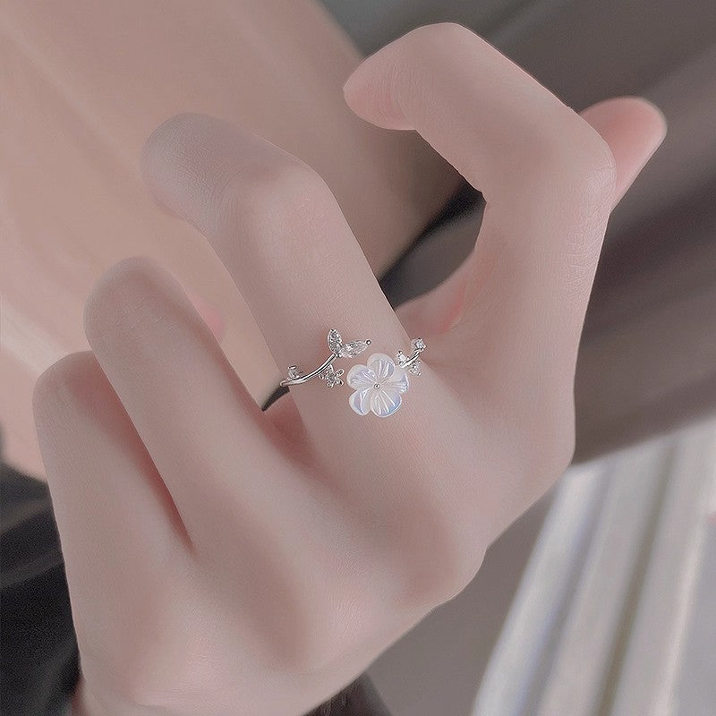 Damen Floraler Ring mit kunstvoller Gestaltung Shop Nory