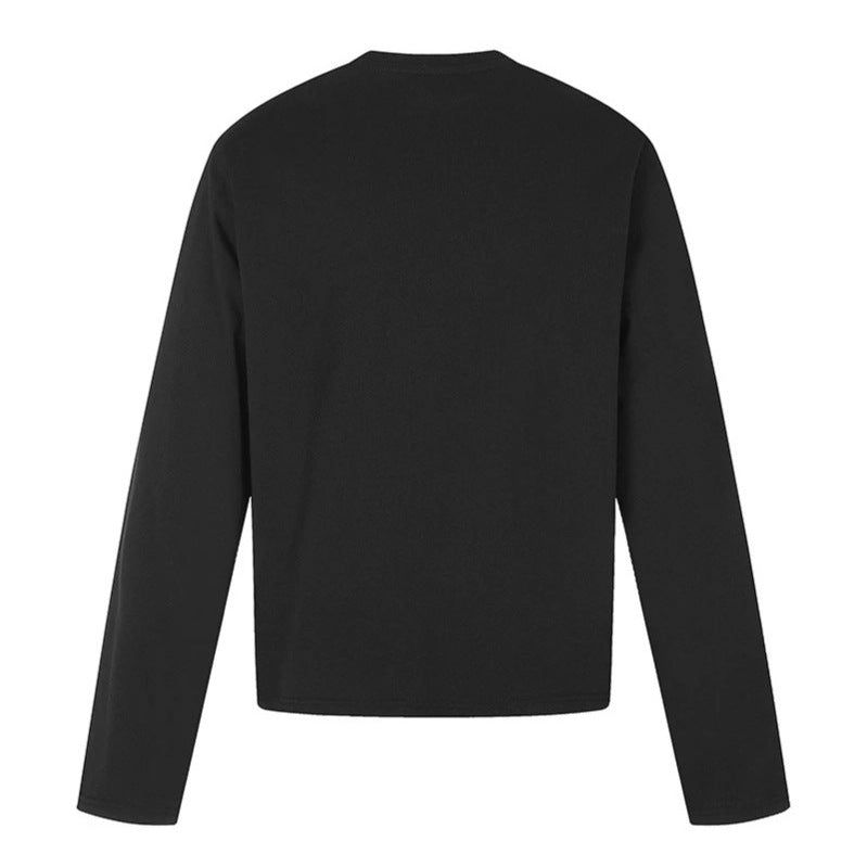 Herren Langarmshirt mit Strukturprint und flaggeninspiriertem Grafikmix Shop Nory