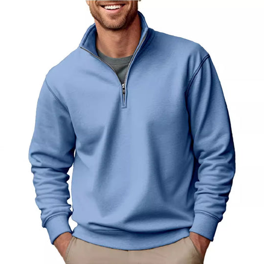 Herren nan Halbzip-Sweatshirt mit Stehkragen und weichem Fleece-Innenfutter Shop Nory
