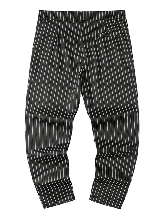 Herren elegante Slim-Fit Jeans im modernen Streifenmuster