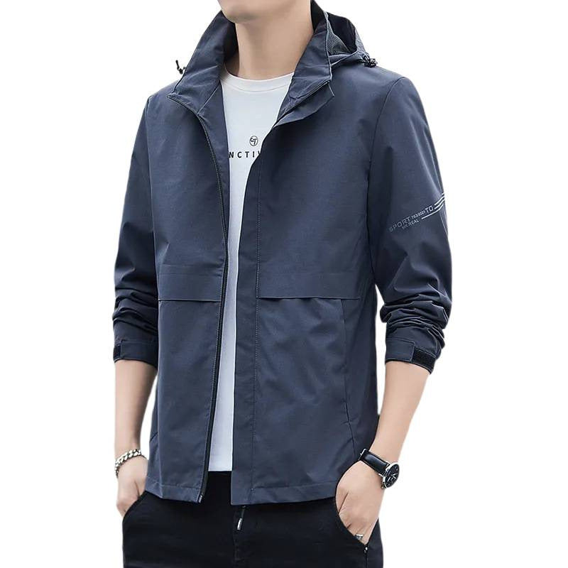 Herren Sportliche Übergangsjacke mit verstellbarer Kapuze Shop Nory