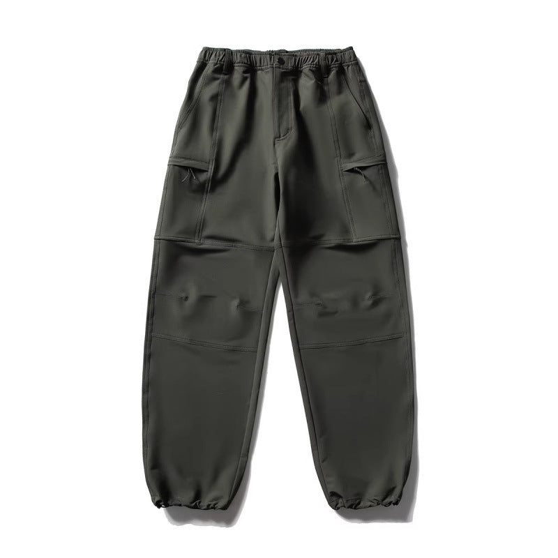 Herren Technische Cargo-Freizeithose mit elastischem Bund, Kniepaneelen und Reißverschlusstaschen Shop Nory