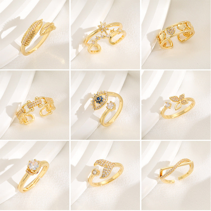 Damen Ring mit funkelndem Zirkonia Shop Nory