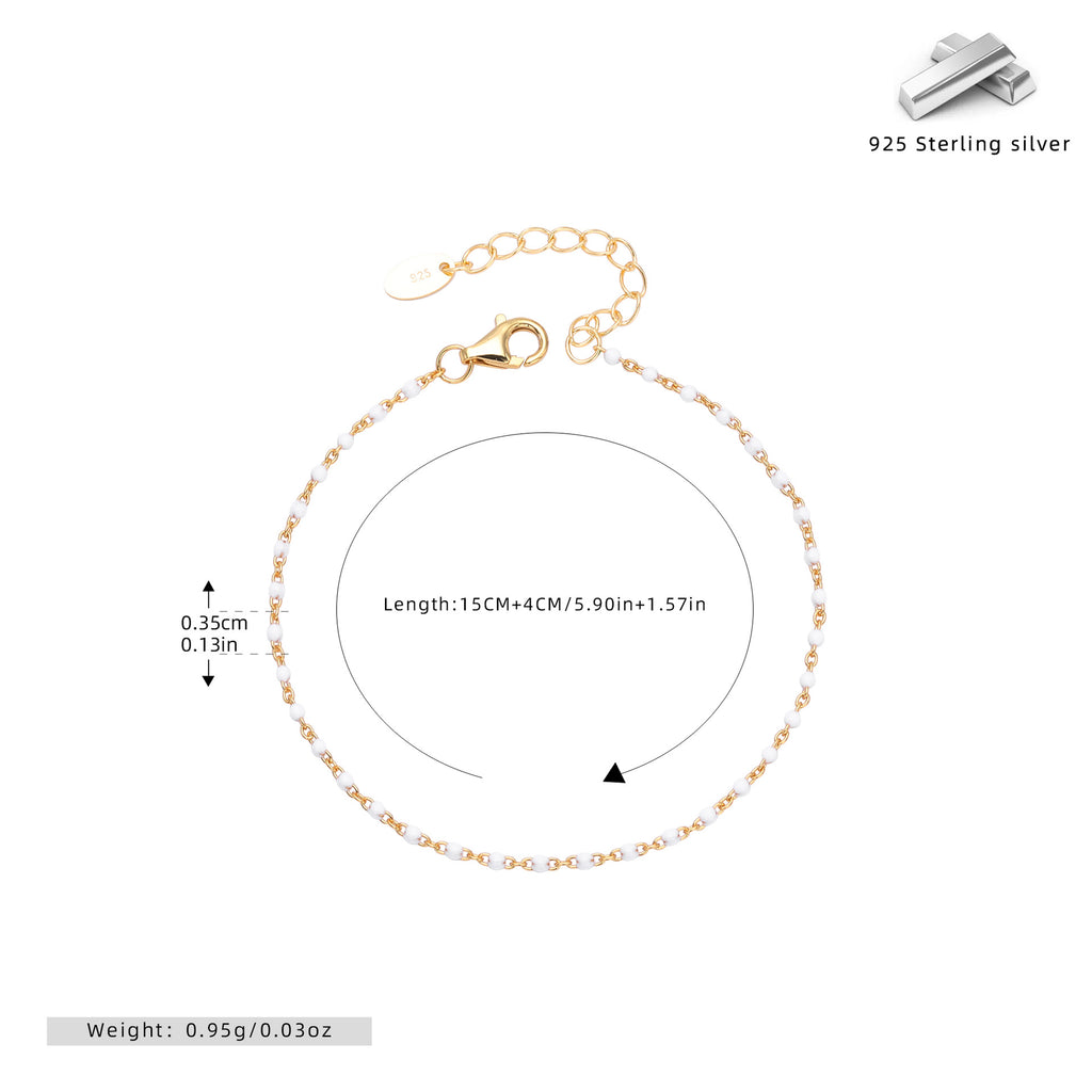 Damen Armband aus 925 Sterling Silber mit Zirkon-Akzenten Shop Nory