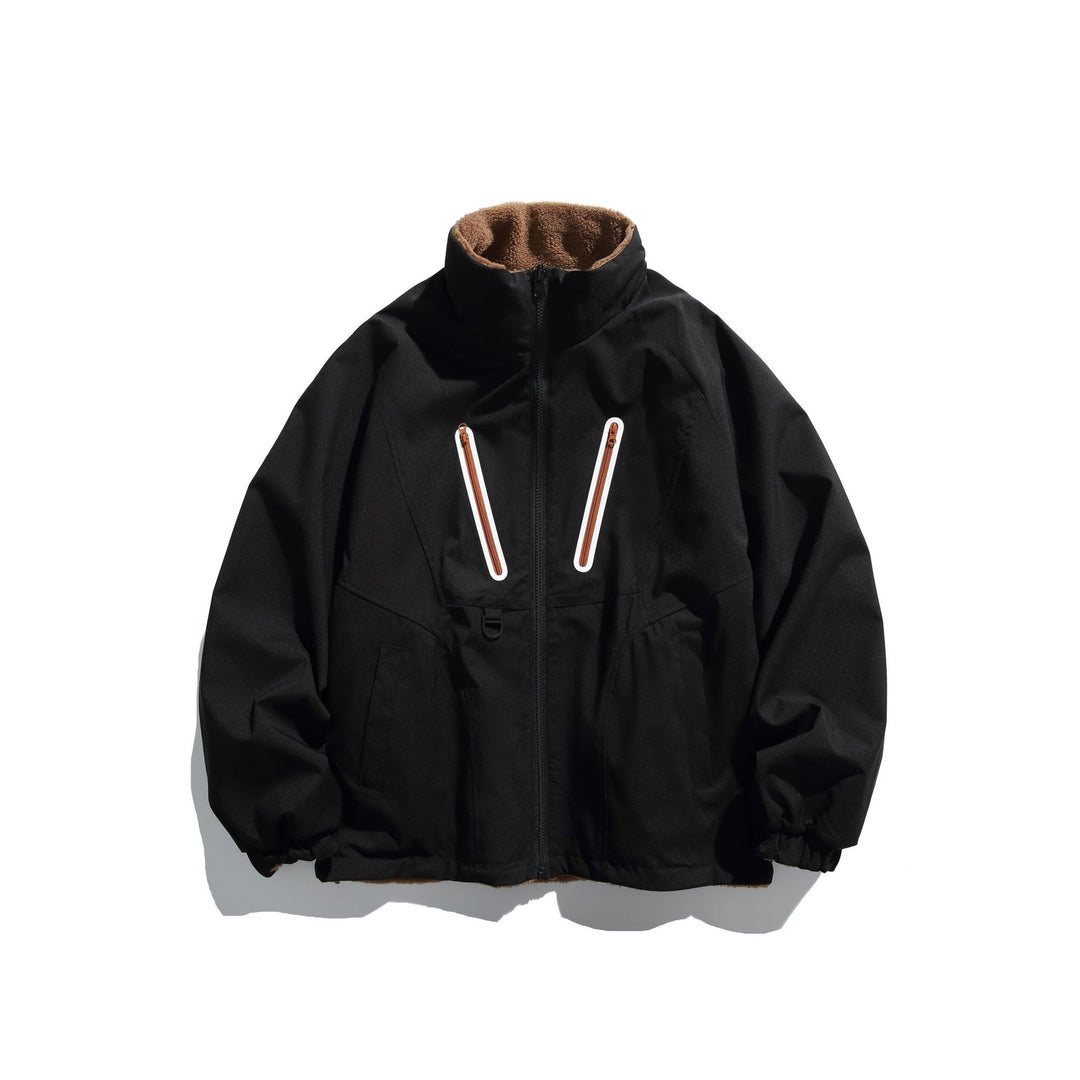 Unisex Technische Softshelljacke mit Fleece-Innenfutter und vertikalen Brustreißverschlüssen Shop Nory