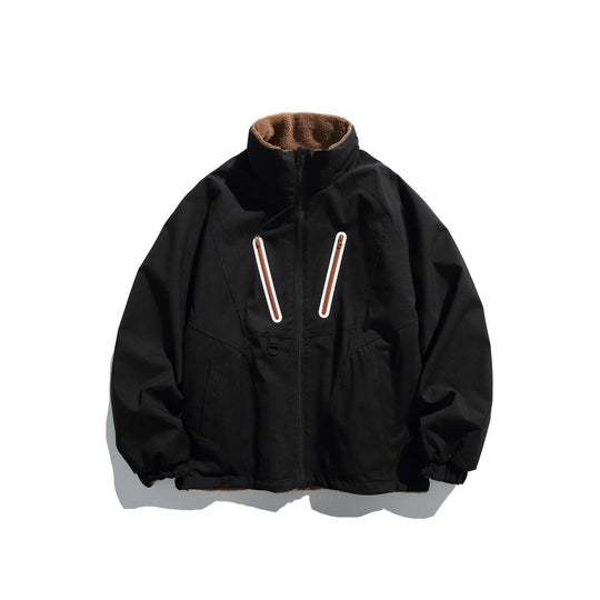 Unisex Technische Softshelljacke mit Fleece-Innenfutter und vertikalen Brustreißverschlüssen Shop Nory