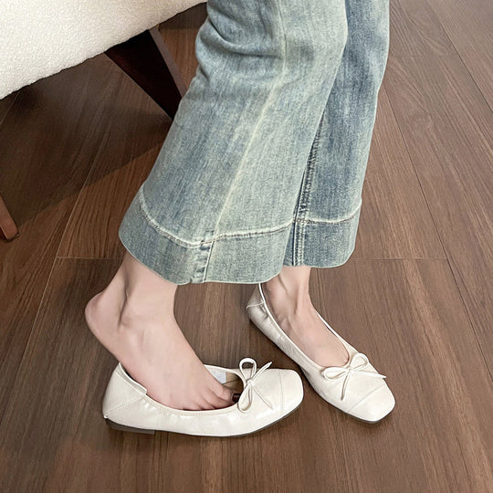 Damen Ballerinas mit zartem Schleifendetail und komfortablem Innenfutter