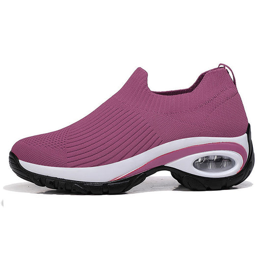 Damen Strick-Sockensneaker mit Luftpolster-Keilsohle Shop Nory