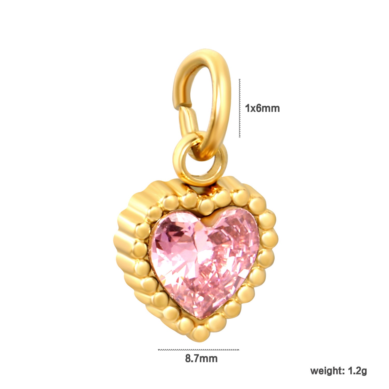 Damen Anhänger mit natürlichem Stein und goldenem Akzent Shop Nory