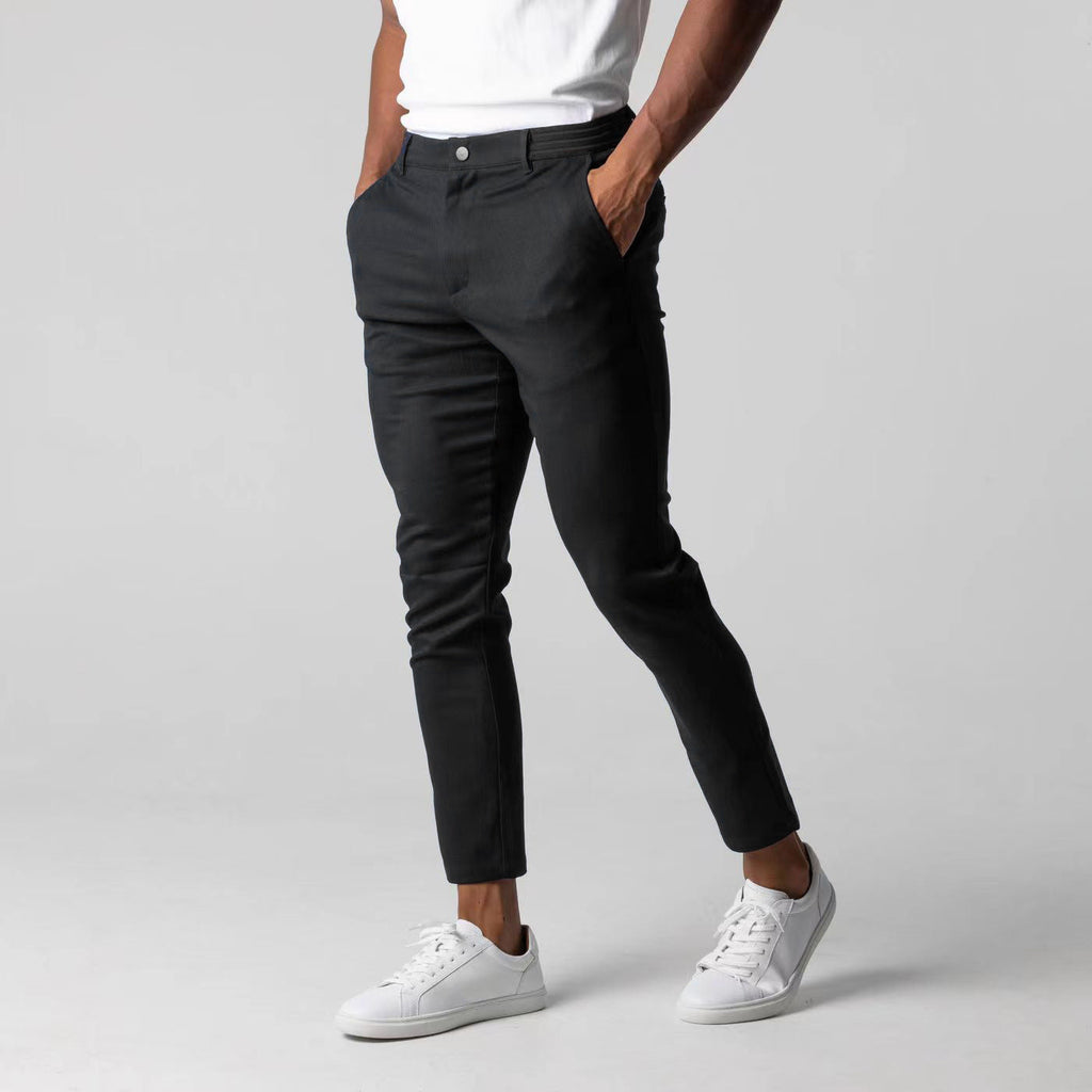 Herren Chinohose Slim Fit mit elastischem Bund