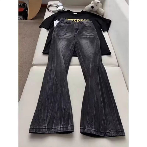 Damen Weitgeschnittene Bootcut-Jeans Shop Nory